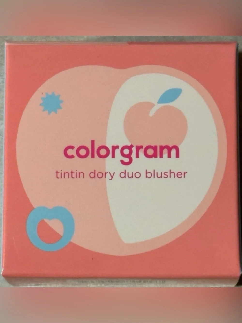Colorgram Tintin Dory Soft Peach Duo Blusher Dual-Texture Cream and Powder NEW